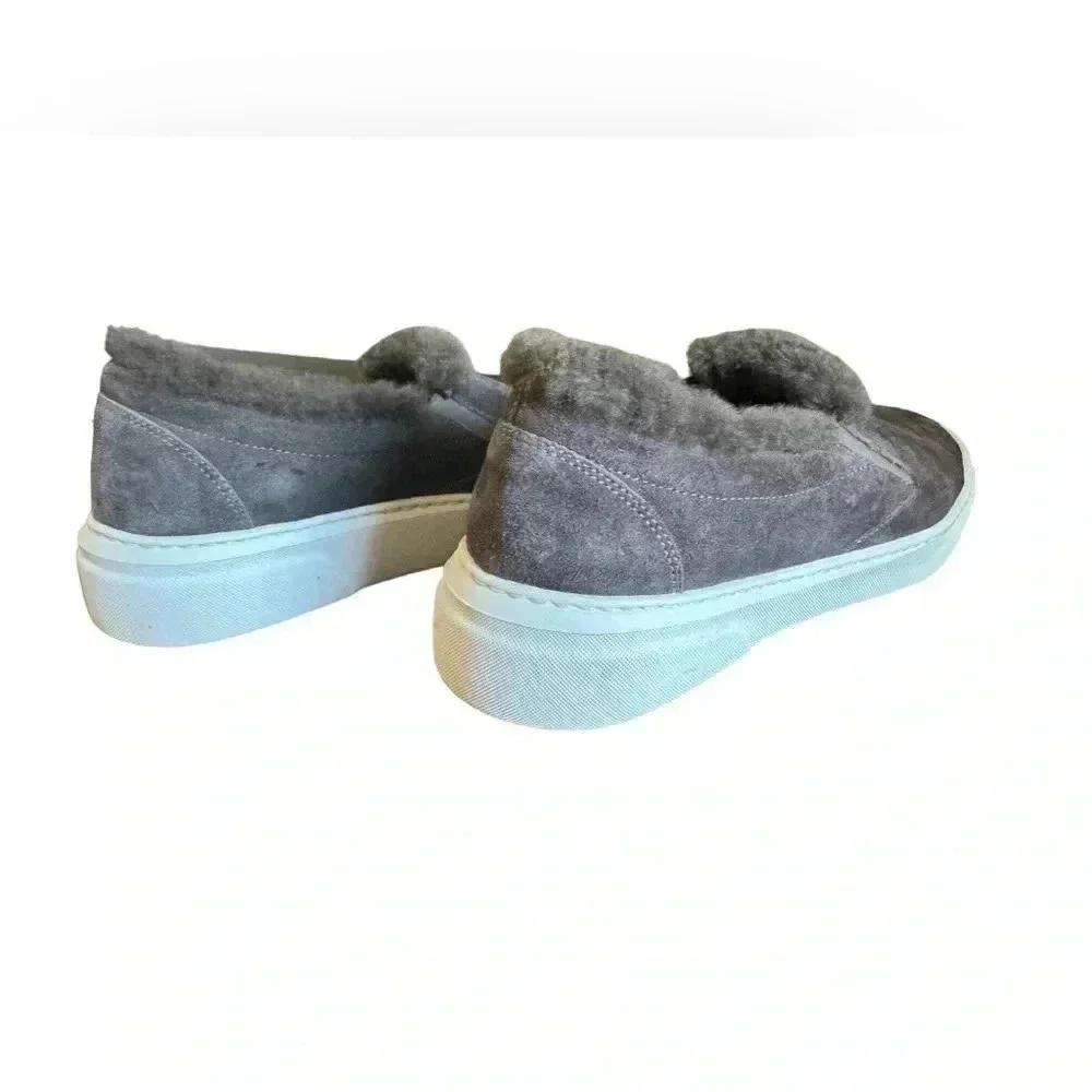 M. GEMI The Cerchio Shearling Sneakers Slip-On